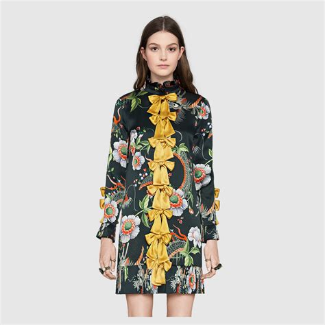 gucci dragon print dress|gucci ladies dresses.